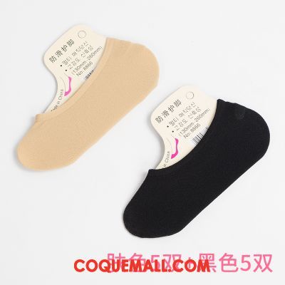 Chaussette Femme Chaussette Basse Coupée Faible Silicone, Chaussette Section Mince Antidérapant