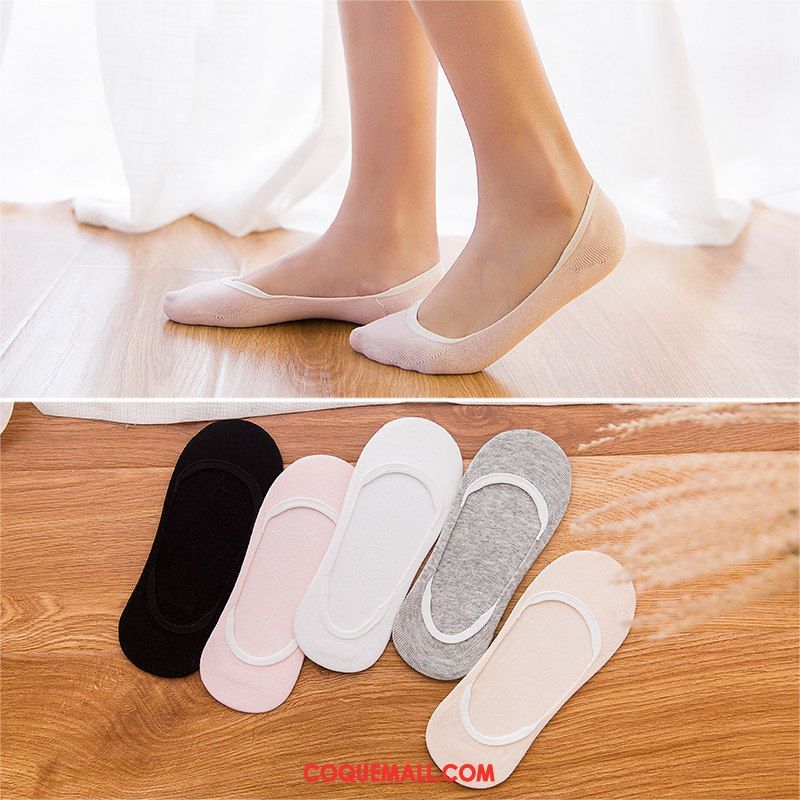 Chaussette Femme Chaussette Basse Coupée Silicone Antidérapant, Chaussette Été Faible