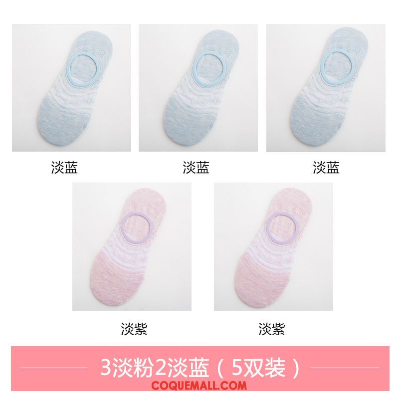 Chaussette Femme Chaussette Basse Coupée Transparent Antidérapant, Chaussette Été Chaussette Courte