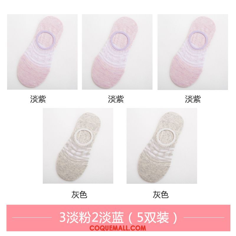 Chaussette Femme Chaussette Basse Coupée Transparent Antidérapant, Chaussette Été Chaussette Courte