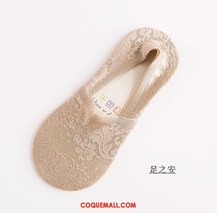 Chaussette Femme Chaussette Courte Printemps Mince, Chaussette Chaussette Basse Coupée Dentelle