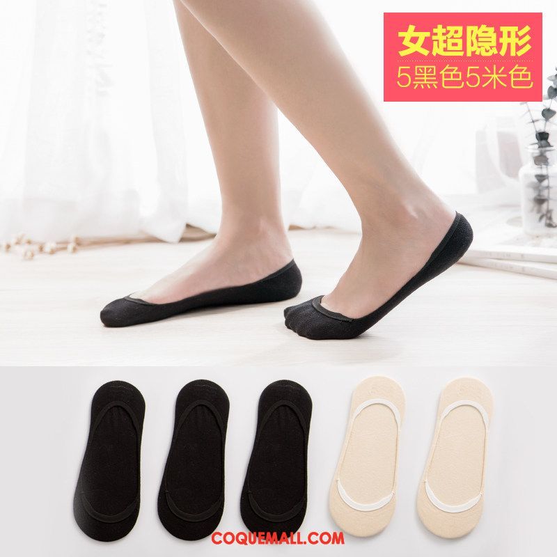 Chaussette Femme Chaussette Longue L'automne Chaussettes En Coton, Chaussette Noir Milieu