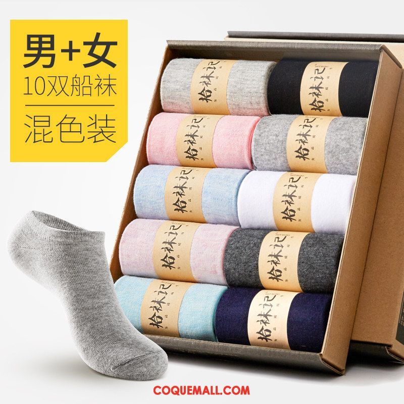 Chaussette Femme Chaussette Longue L'automne Chaussettes En Coton, Chaussette Noir Milieu