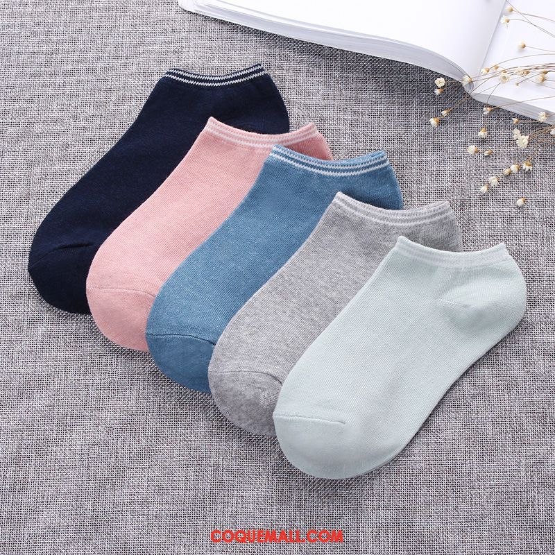 Chaussette Femme Chaussettes En Coton Chaussette Courte Coton, Chaussette Couleurs De Bonbon Étudiant