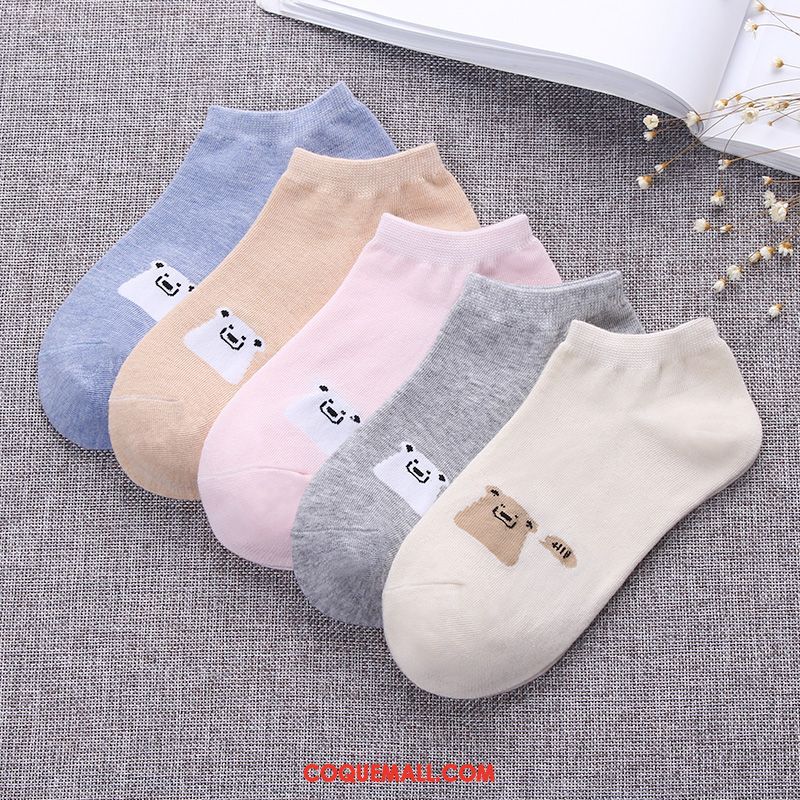 Chaussette Femme Chaussettes En Coton Chaussette Courte Coton, Chaussette Couleurs De Bonbon Étudiant