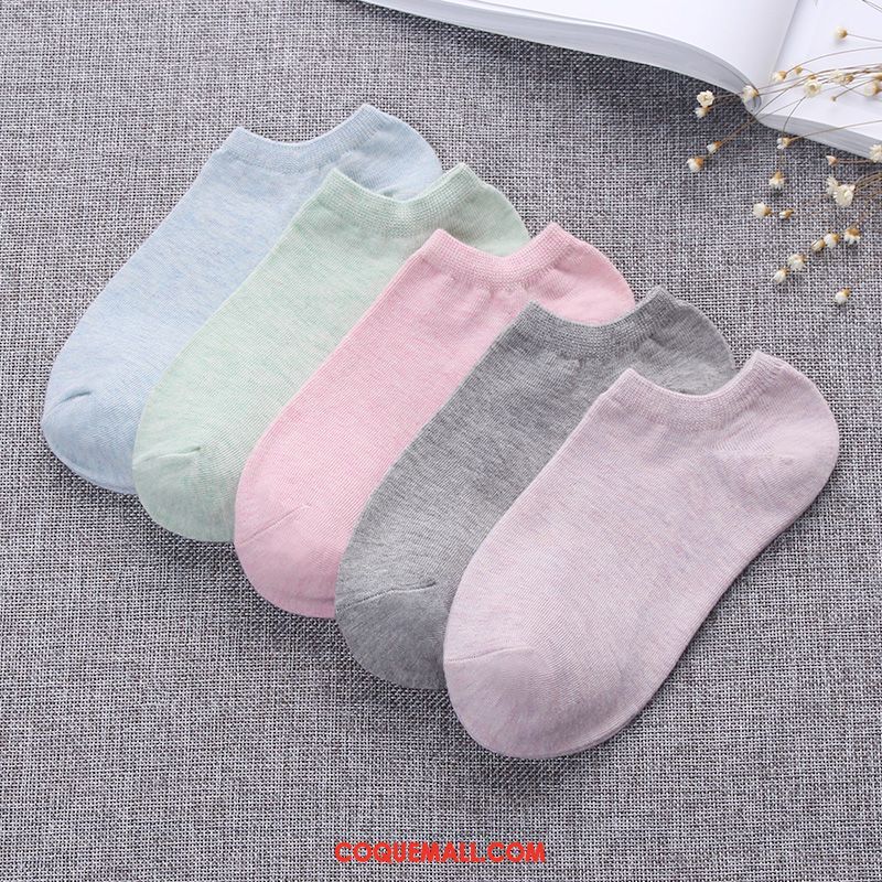 Chaussette Femme Chaussettes En Coton Chaussette Courte Coton, Chaussette Couleurs De Bonbon Étudiant