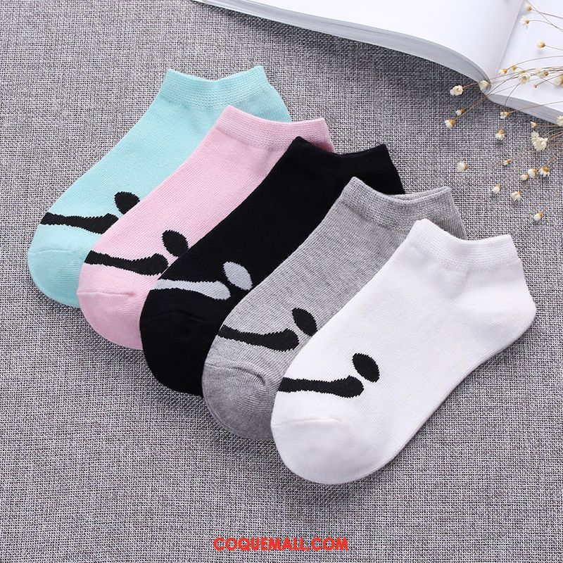 Chaussette Femme Chaussettes En Coton Chaussette Courte Coton, Chaussette Couleurs De Bonbon Étudiant