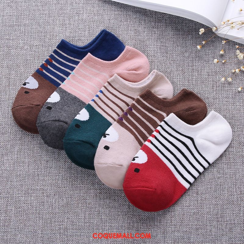 Chaussette Femme Chaussettes En Coton Chaussette Courte Coton, Chaussette Couleurs De Bonbon Étudiant