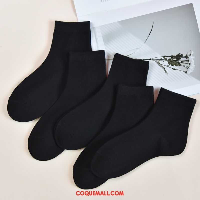 Chaussette Femme Chaussettes En Coton Garder Au Chaud Rétro, Chaussette Milieu Coton