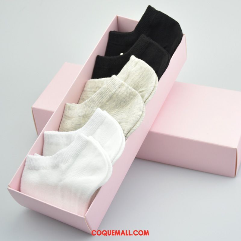 Chaussette Femme Coton Anti-odeur Charmant, Chaussette Bouche Peu Profonde Section Mince