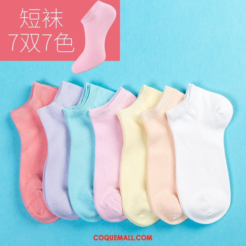 Chaussette Femme Coton Chaussette Basse Coupée Bouche Peu Profonde, Chaussette Vent De L'université Milieu