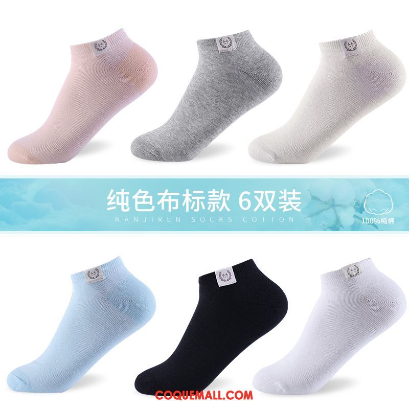 Chaussette Femme Coton Chaussette Courte Chaussettes En Coton, Chaussette Bouche Peu Profonde Milieu