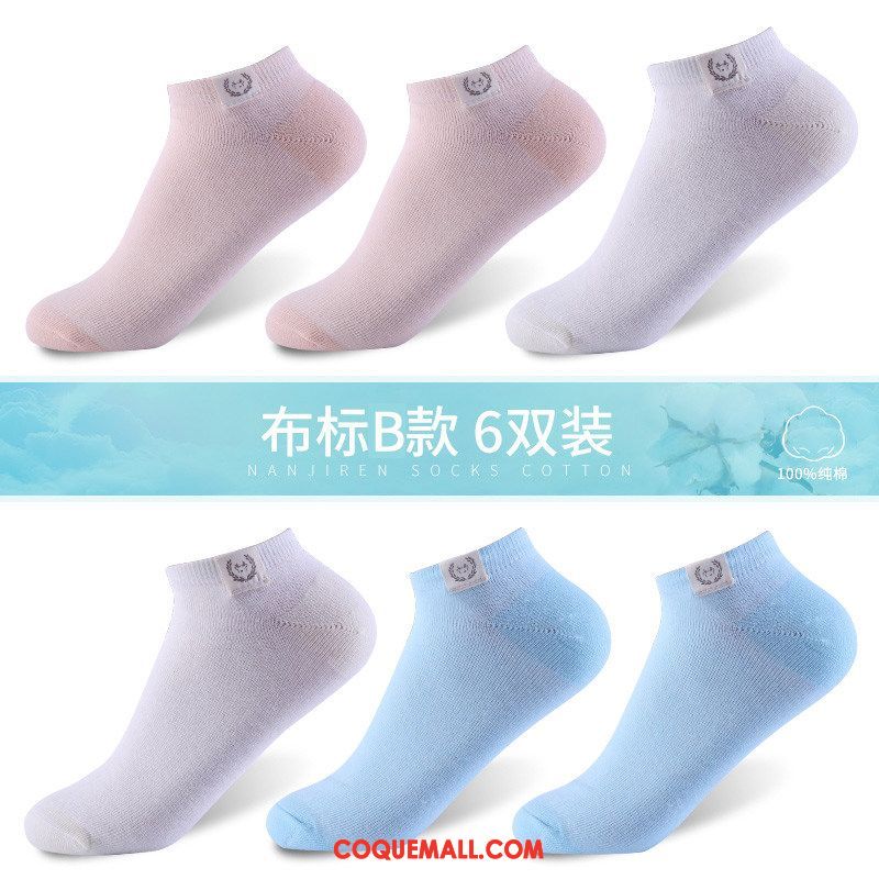 Chaussette Femme Coton Chaussette Courte Chaussettes En Coton, Chaussette Bouche Peu Profonde Milieu