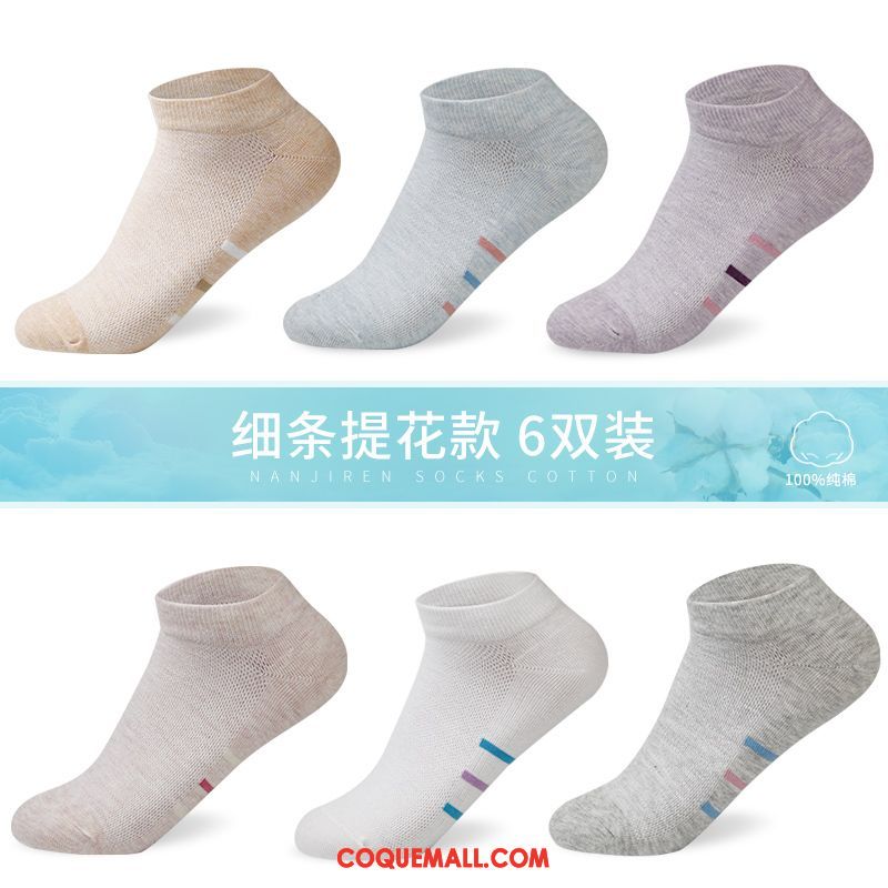 Chaussette Femme Coton Chaussette Courte Chaussettes En Coton, Chaussette Bouche Peu Profonde Milieu