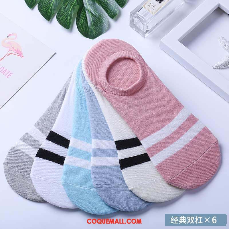 Chaussette Femme Coton Chaussette Courte Chaussettes En Coton, Chaussette Bouche Peu Profonde Milieu