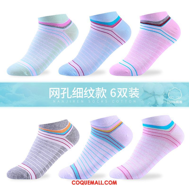 Chaussette Femme Coton Chaussette Courte Chaussettes En Coton, Chaussette Bouche Peu Profonde Milieu