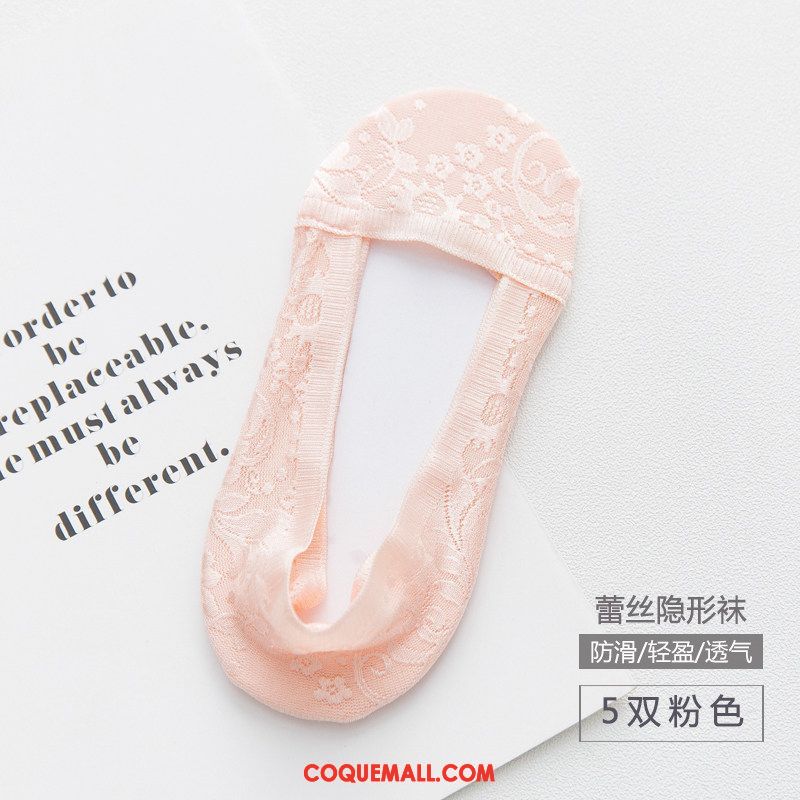 Chaussette Femme Dentelle Bouche Peu Profonde Été, Chaussette Chaussette Basse Coupée Chaussette Courte