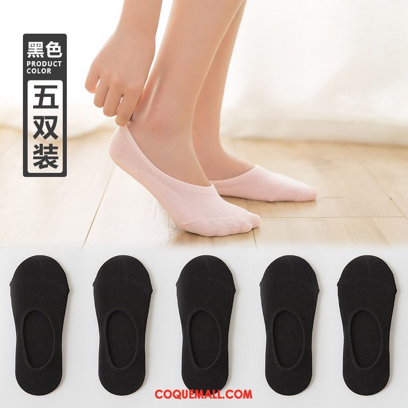 Chaussette Femme Invisible Bouche Peu Profonde Coton, Chaussette Chaussette Basse Coupée Été