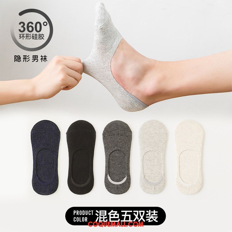 Chaussette Femme Invisible Bouche Peu Profonde Coton, Chaussette Chaussette Basse Coupée Été