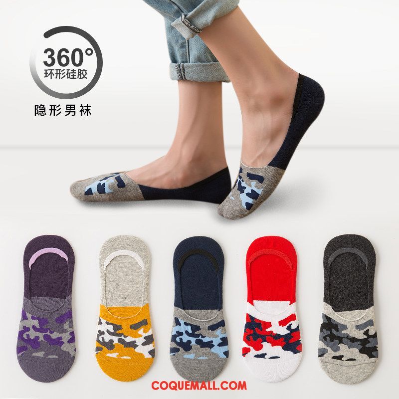 Chaussette Femme Invisible Bouche Peu Profonde Coton, Chaussette Chaussette Basse Coupée Été