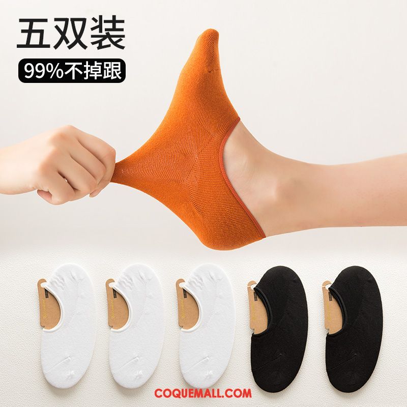 Chaussette Femme Invisible Bouche Peu Profonde Coton, Chaussette Chaussette Basse Coupée Été