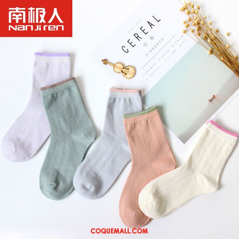 Chaussette Femme Milieu Étudiant Chaussettes En Coton, Chaussette Chaussette Longue Quatre Saisons