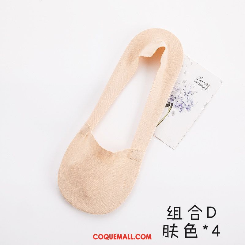 Chaussette Femme Noir Chaussette Courte Charmant, Chaussette Chaussette Basse Coupée Antidérapant