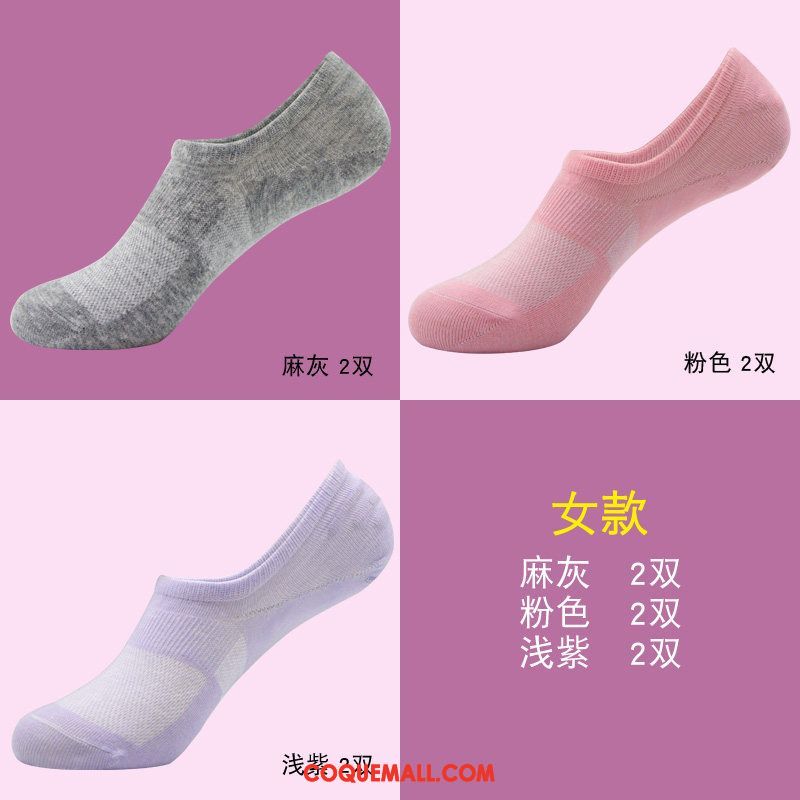 Chaussette Femme Silicone Chaussette Basse Coupée Bouche Peu Profonde, Chaussette Été Chaussette Courte