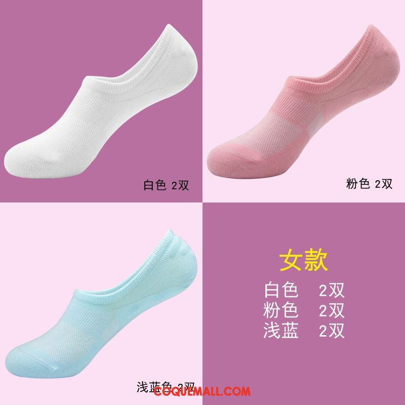 Chaussette Femme Silicone Chaussette Basse Coupée Bouche Peu Profonde, Chaussette Été Chaussette Courte