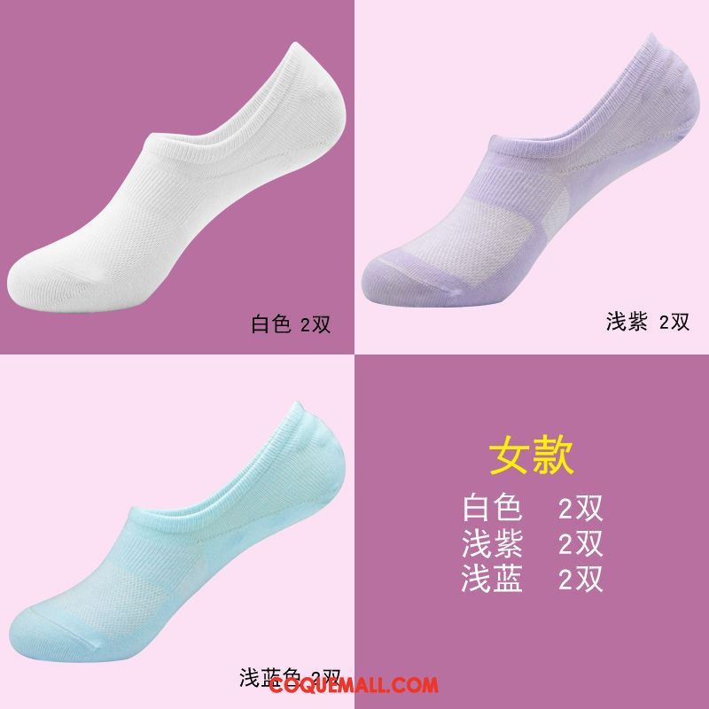 Chaussette Femme Silicone Chaussette Basse Coupée Bouche Peu Profonde, Chaussette Été Chaussette Courte