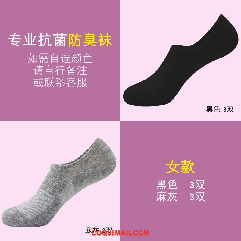 Chaussette Femme Silicone Chaussette Basse Coupée Bouche Peu Profonde, Chaussette Été Chaussette Courte