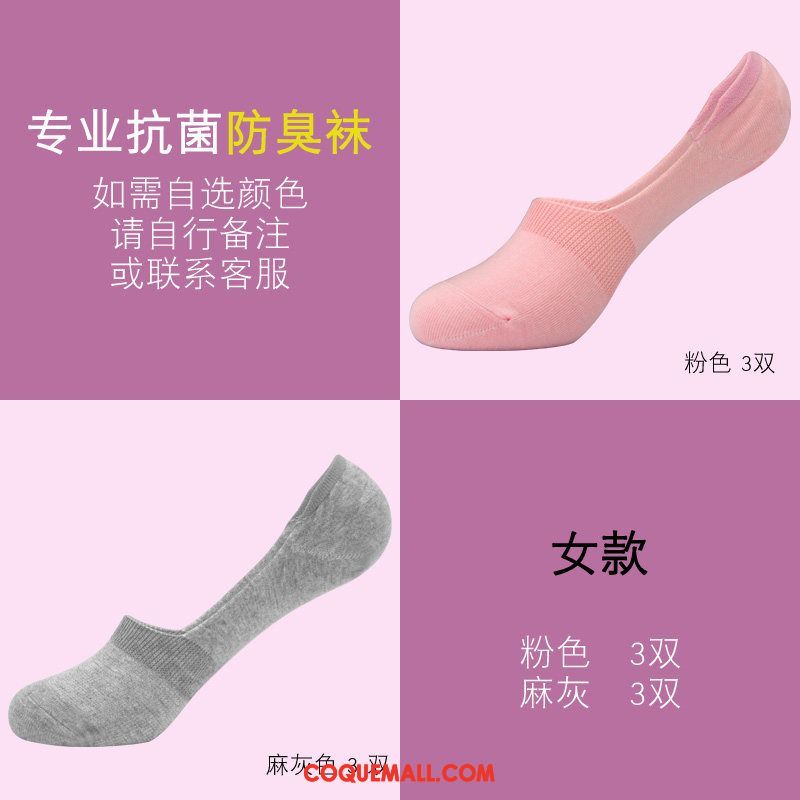 Chaussette Femme Silicone Chaussette Basse Coupée Bouche Peu Profonde, Chaussette Été Chaussette Courte