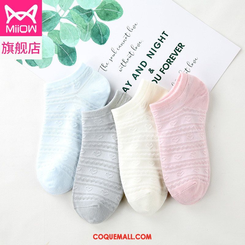 Chaussette Femme Transpiration Invisible Bouche Peu Profonde, Chaussette Chaussettes En Coton Section Mince