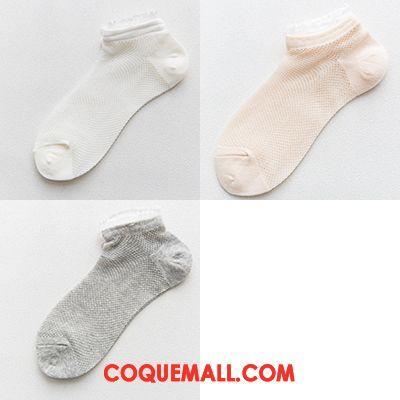 Chaussette Femme Vent De L'université Coton Engrener, Chaussette Bouche Peu Profonde Été