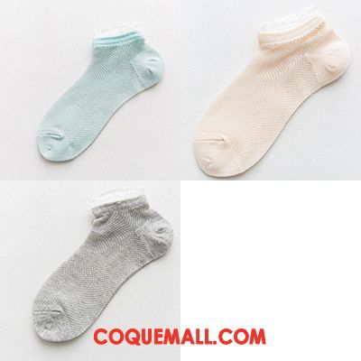 Chaussette Femme Vent De L'université Coton Engrener, Chaussette Bouche Peu Profonde Été