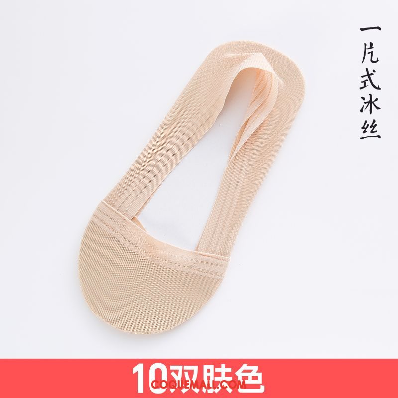 Chaussette Femme Été Bouche Peu Profonde Section Mince, Chaussette Chaussette Courte Dentelle