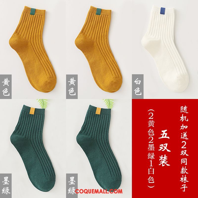 Chaussette Femme Été Chaussettes En Coton Coton, Chaussette Chaussette Courte Vent De L'université