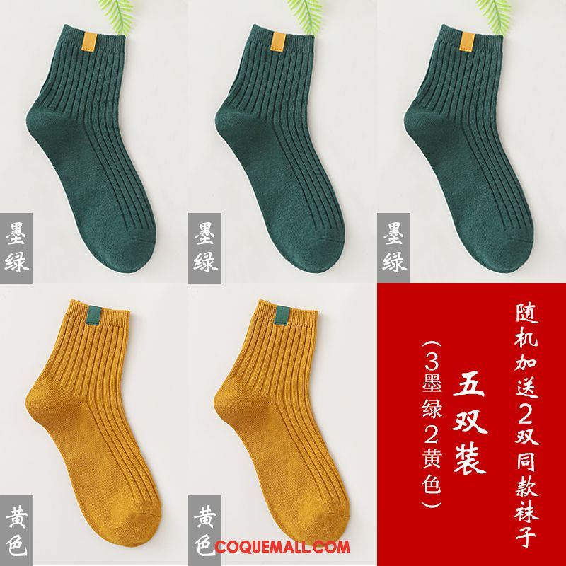 Chaussette Femme Été Chaussettes En Coton Coton, Chaussette Chaussette Courte Vent De L'université