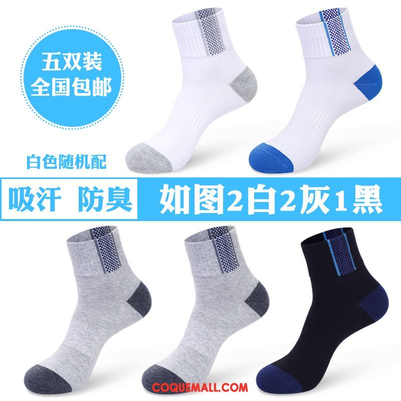 Chaussette Homme Adulte Chaussettes En Coton Coton, Chaussette Anti-odeur Courir