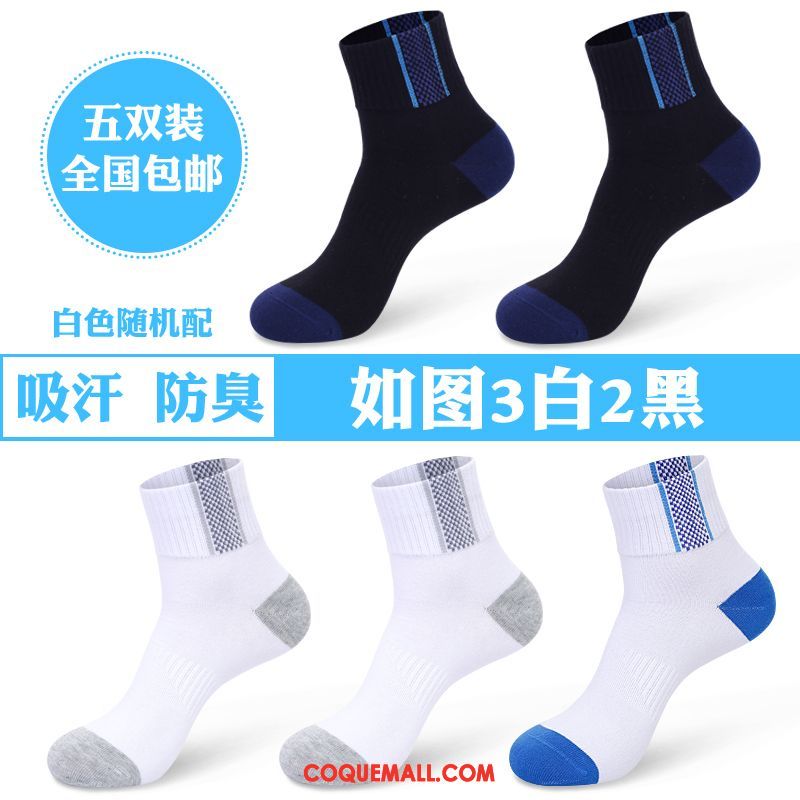 Chaussette Homme Adulte Chaussettes En Coton Coton, Chaussette Anti-odeur Courir