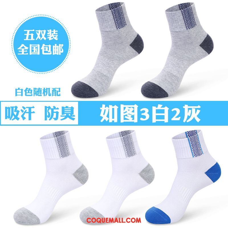 Chaussette Homme Adulte Chaussettes En Coton Coton, Chaussette Anti-odeur Courir