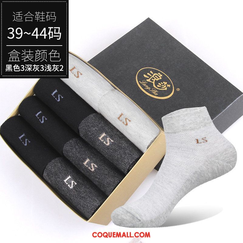 Chaussette Homme Anti-odeur Chaussette Basse Coupée Coton, Chaussette Chaussettes En Coton Court