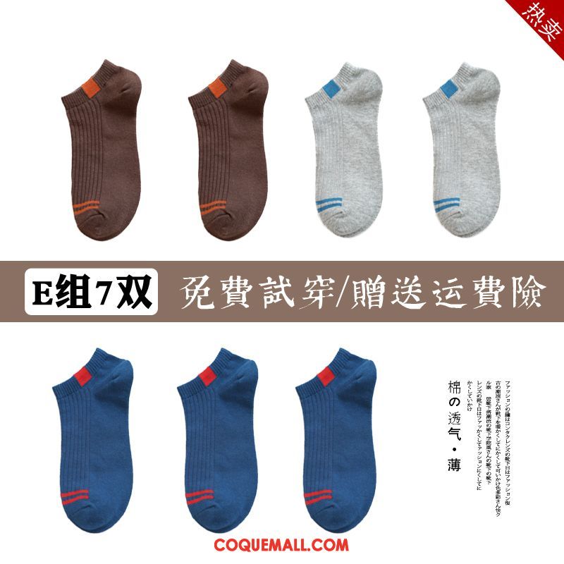 Chaussette Homme Antidérapant Chaussette Basse Coupée Coton, Chaussette Chaussette Courte Été