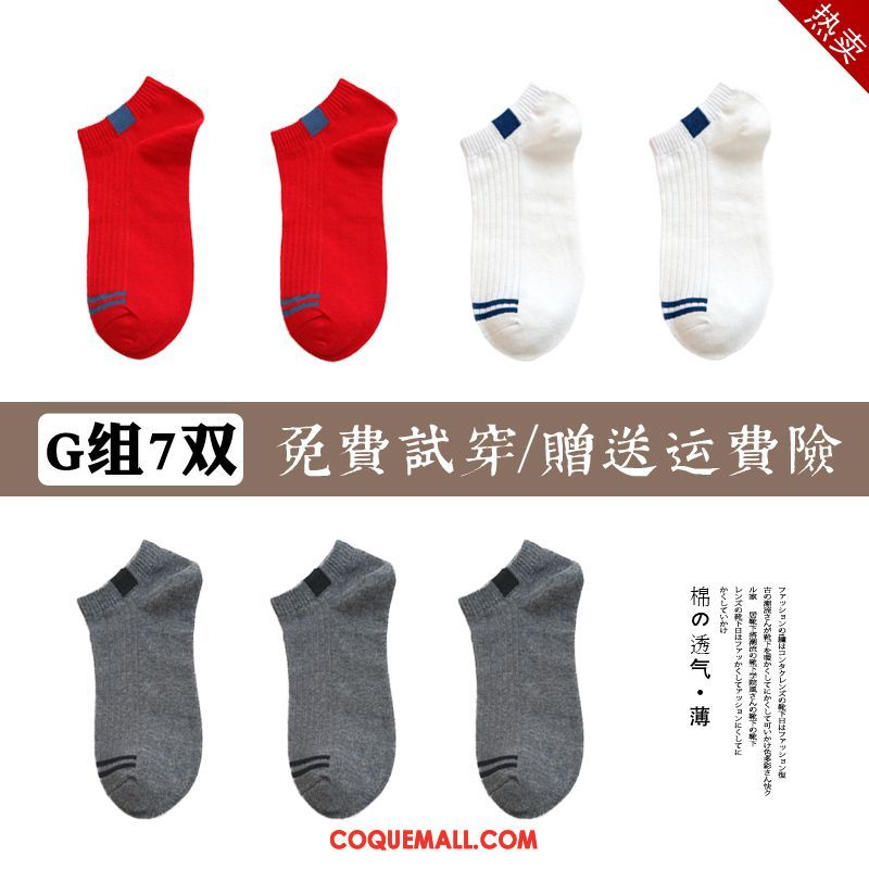 Chaussette Homme Antidérapant Chaussette Basse Coupée Coton, Chaussette Chaussette Courte Été