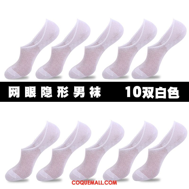 Chaussette Homme Antidérapant Très Mince Transpiration, Chaussette Invisible Silicone