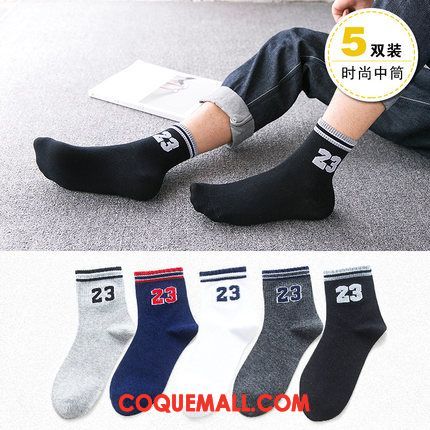 Chaussette Homme Basketball Hiver Milieu, Chaussette Quatre Saisons Chaussettes En Coton