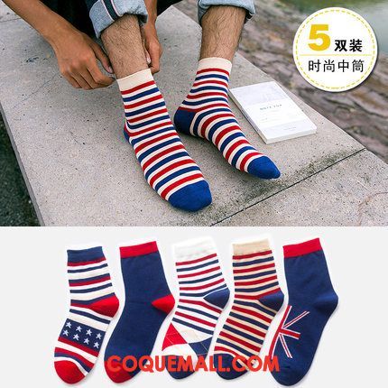 Chaussette Homme Basketball Hiver Milieu, Chaussette Quatre Saisons Chaussettes En Coton