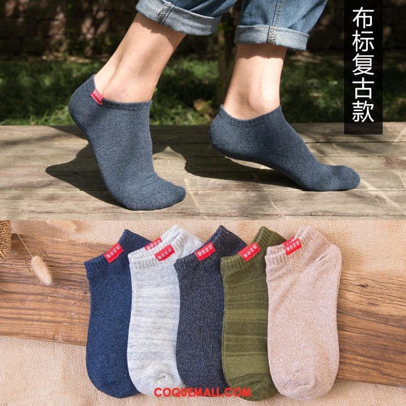 Chaussette Homme Chaussette Basse Coupée Faible Été, Chaussette Chaussette Courte Tendance