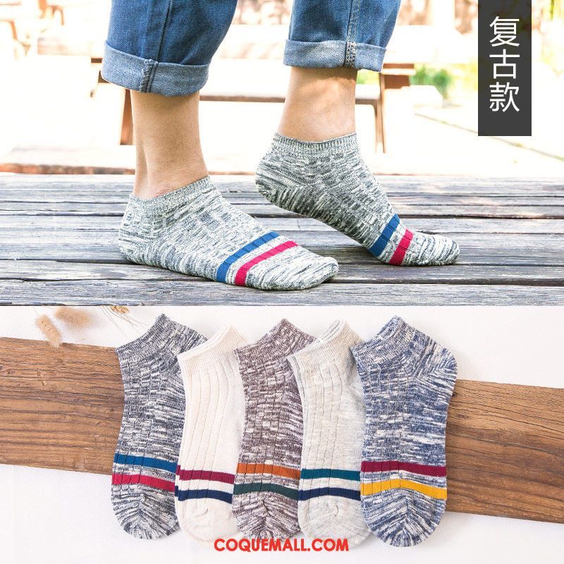 Chaussette Homme Chaussette Basse Coupée Faible Été, Chaussette Chaussette Courte Tendance