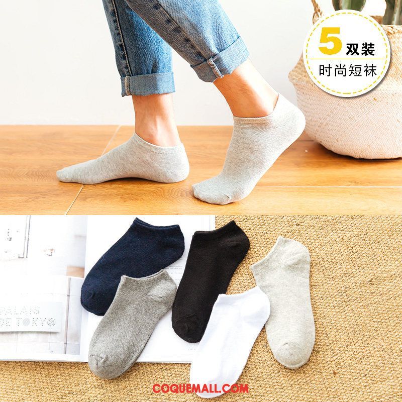 Chaussette Homme Chaussette Basse Coupée Tendance Été, Chaussette Section Mince Chaussettes En Coton